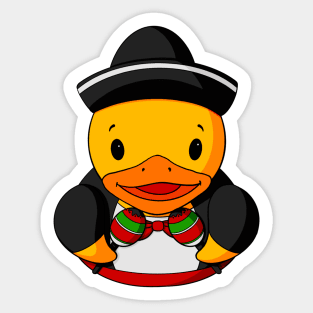 Maracas Mariachi Rubber Duck Sticker